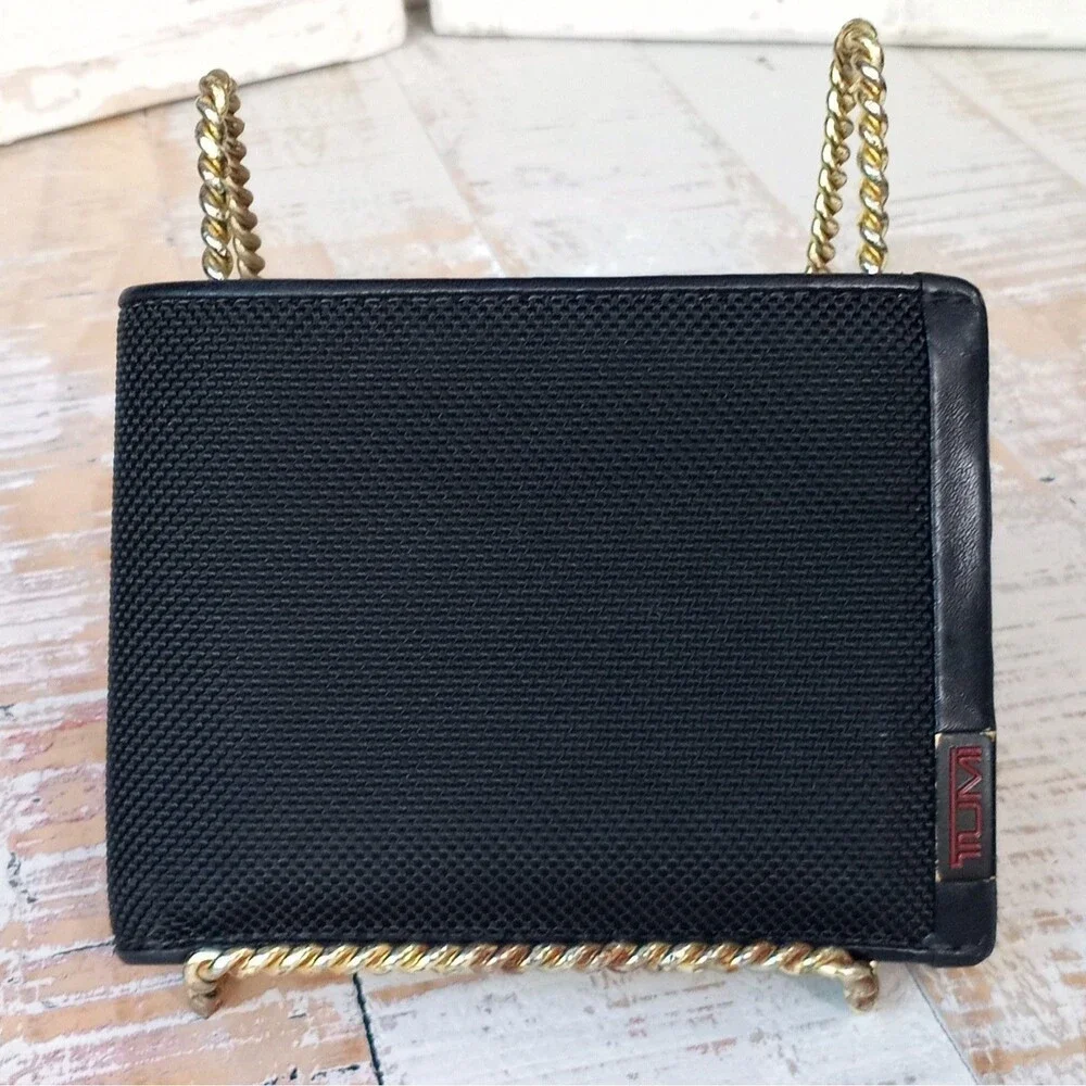 TUMI Alpha Men's Black Bifold Wallet Durable Tactical Gorpcore Techwear Utility